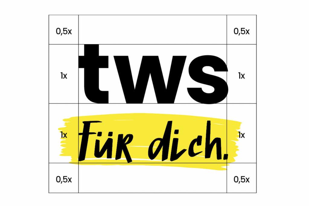 Das überarbeitete Logo der TWS - tws für dich.